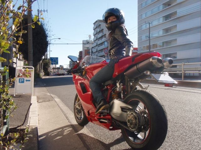 バイクで帰宅後